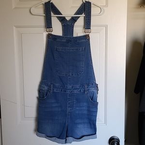 Short Blue Jean Overalls